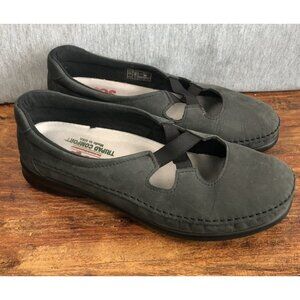 SAS Crissy Slip On Women's 9.5 Wide Loafers Shoes Black Mary Jane Comfort Career